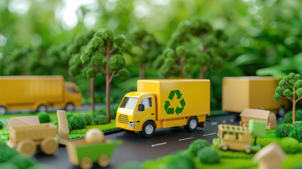 Camion de recyclage