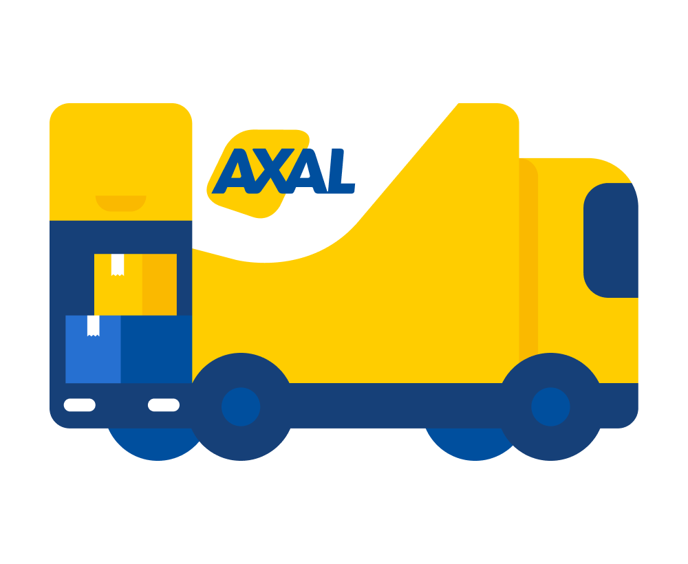 illustration d'un camion de transport Axal